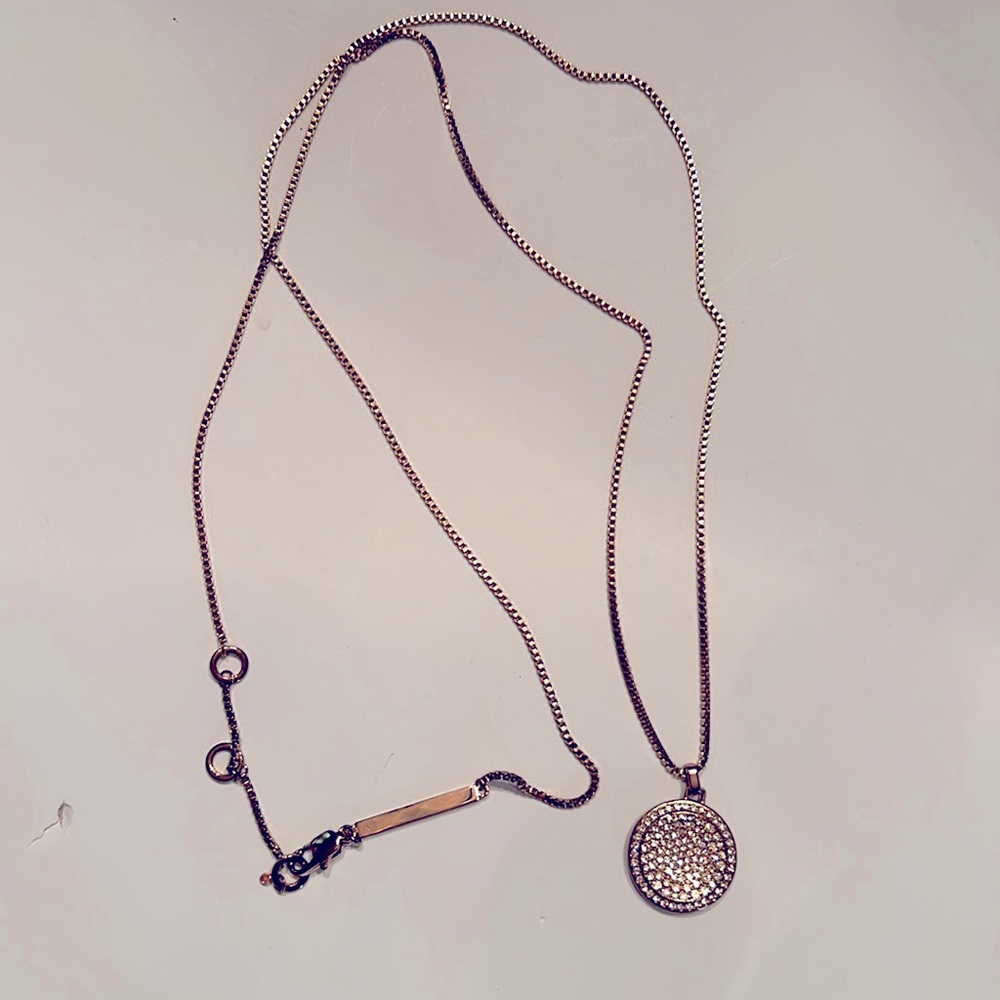 Michael Kors rose gold necklace-EUC